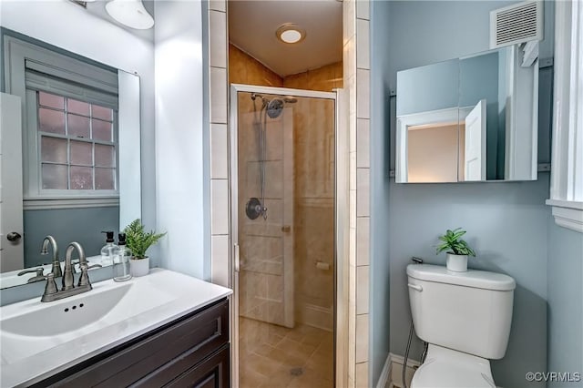 2710 Stuart Ave Unit U3, Richmond, VA 23220 - bathroom with a shower stall, vanity, and tile patterned floors