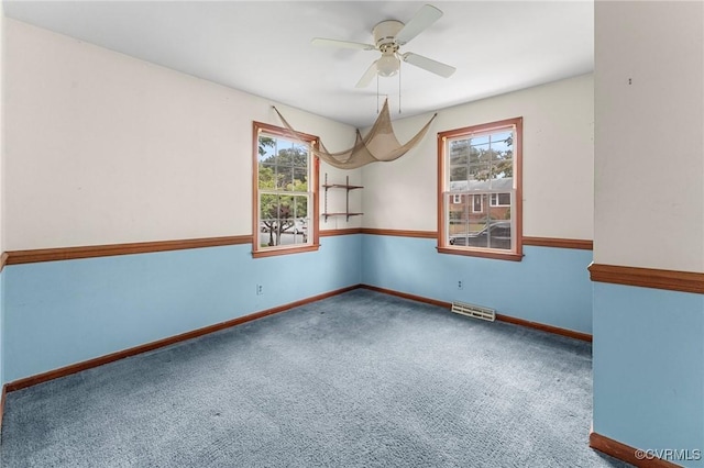 200 Hargrave Ave, Colonial Heights, VA 23834 - empty room with ceiling fan and carpet floors