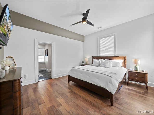 130 N Jefferson St, Petersburg, VA 23803 - bedroom featuring hardwood / wood-style floors and a ceiling fan