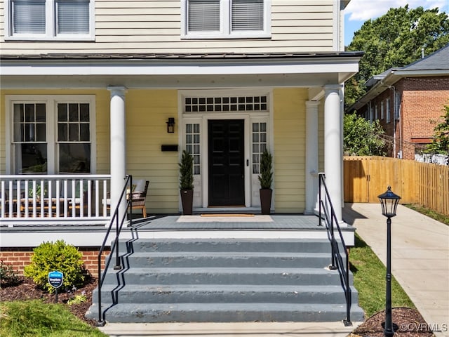 130 N Jefferson St, Petersburg, VA 23803 - view of exterior entry with covered porch