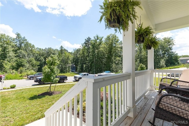 236 Central Pkwy, Aylett, VA 23009 - porch with a lawn