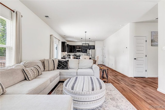 236 Central Pkwy, Aylett, VA 23009 - living room with light wood-type flooring and baseboards