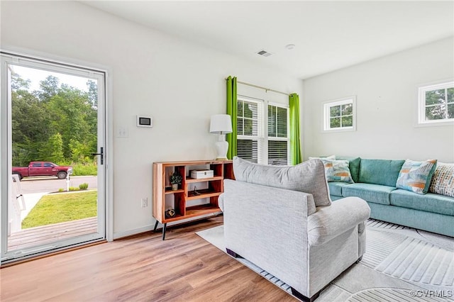 236 Central Pkwy, Aylett, VA 23009 - living room with light wood-style flooring and baseboards