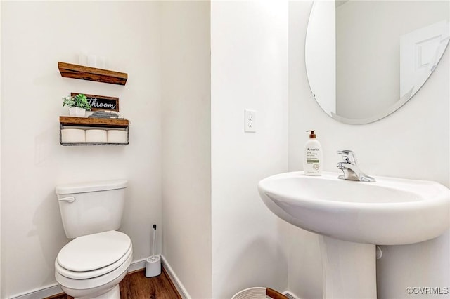 236 Central Pkwy, Aylett, VA 23009 - bathroom with toilet and wood finished floors