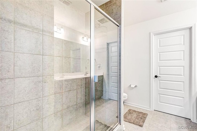 236 Central Pkwy, Aylett, VA 23009 - full bath featuring a stall shower and tile patterned floors