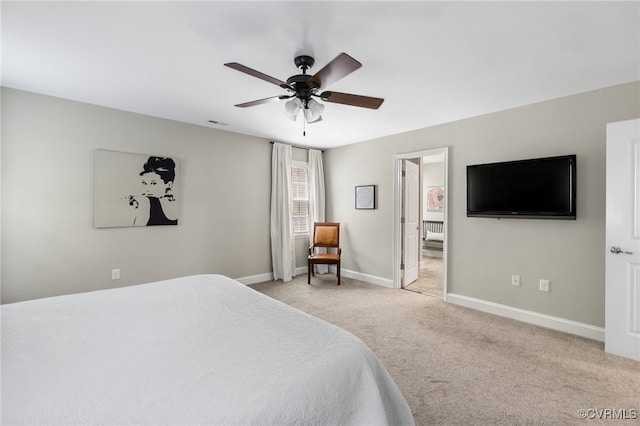 8307 Badestowe Ct, Chesterfield, VA 23832 - bedroom featuring light colored carpet and a ceiling fan