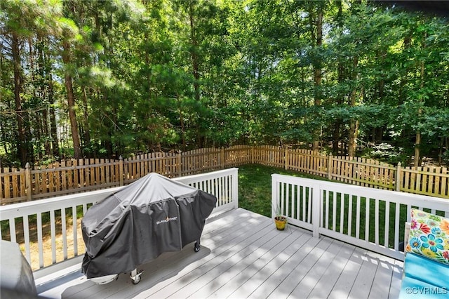 8307 Badestowe Ct, Chesterfield, VA 23832 - deck featuring a fenced backyard and area for grilling