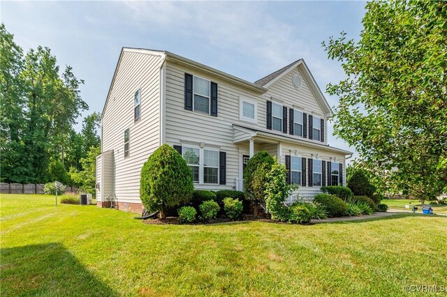 6007 Faulkner Dr, North Chesterfield, VA 23234 - view of front facade with a front yard
