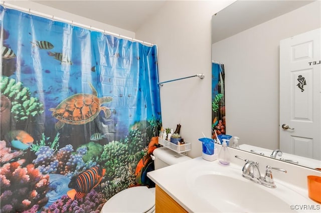 6007 Faulkner Dr, North Chesterfield, VA 23234 - bathroom featuring vanity and a shower with shower curtain