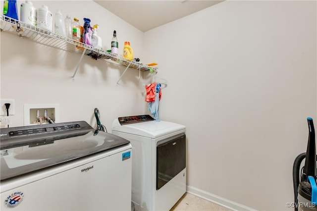 6007 Faulkner Dr, North Chesterfield, VA 23234 - washroom featuring washing machine and clothes dryer and baseboards
