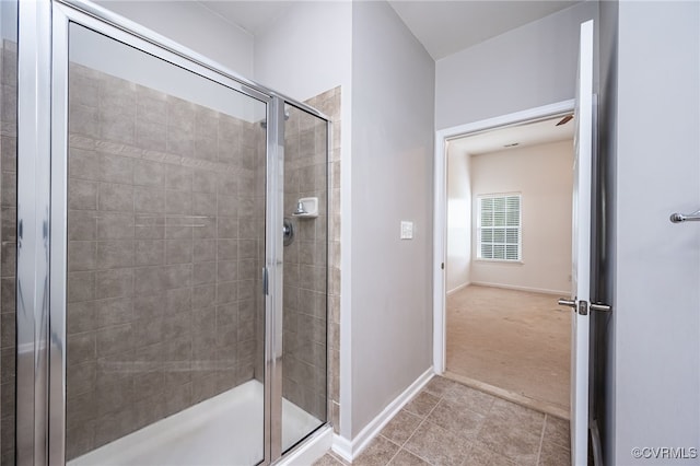 3133 Abruzzo Pl, Glen Allen, VA 23059 - full bath with a shower stall and tile patterned flooring