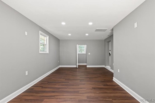 3519 Murchies Hill Rd, Richmond, VA 23234 - unfurnished room with recessed lighting and dark wood finished floors