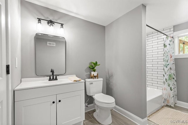 3519 Murchies Hill Rd, Richmond, VA 23234 - full bath with vanity and shower / bath combination with curtain