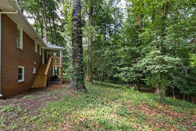 3519 Murchies Hill Rd, Richmond, VA 23234 - view of yard featuring stairway