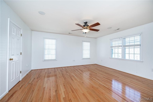 11420 Willows Green Way, Glen Allen, VA 23059 - empty room featuring light wood-type flooring and ceiling fan
