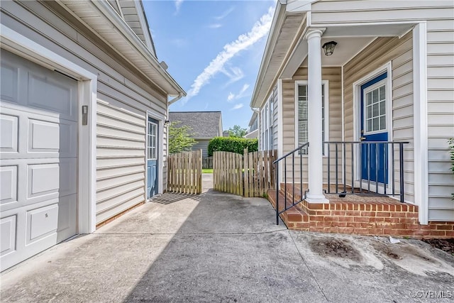 11420 Willows Green Way, Glen Allen, VA 23059 - view of patio featuring a garage