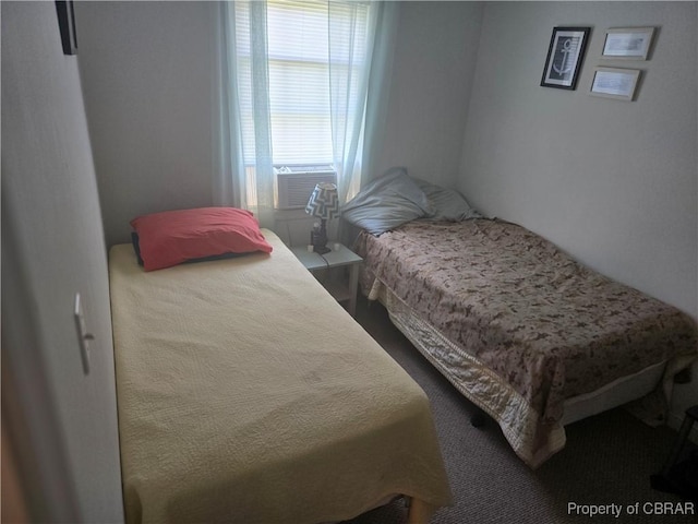 231 Fox Point Rd, Reedville, VA 22539 - bedroom with cooling unit and carpet flooring
