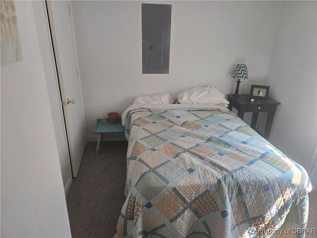 231 Fox Point Rd, Reedville, VA 22539 - carpeted bedroom with electric panel