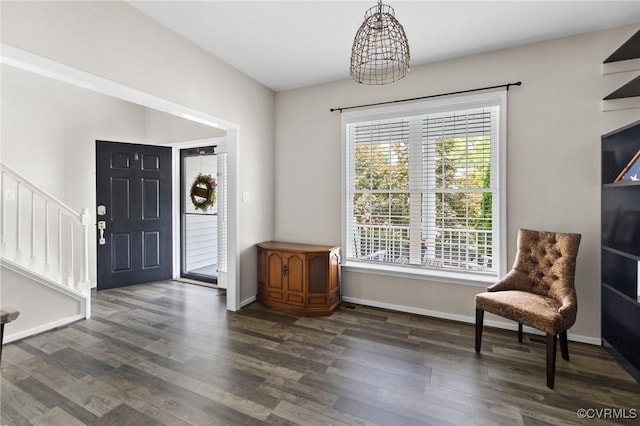 2925 Mariners Pl, Midlothian, VA 23112 - entryway with stairs and wood finished floors