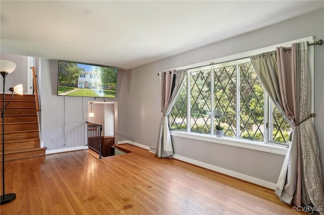 301 Perth Ln, Sandston, VA 23150 - empty room featuring baseboards and wood finished floors