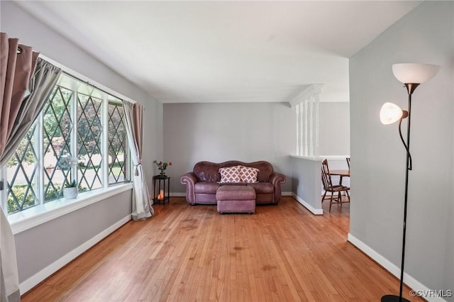301 Perth Ln, Sandston, VA 23150 - living area featuring light wood-style flooring and baseboards