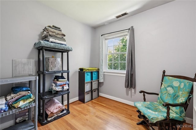 301 Perth Ln, Sandston, VA 23150 - sitting room featuring baseboards and wood finished floors