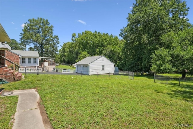 301 Perth Ln, Sandston, VA 23150 - view of yard featuring an outdoor structure