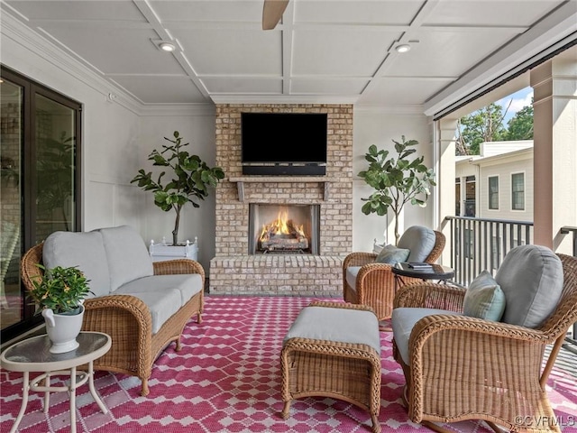 511 Libbie Ave Unit C, Richmond, VA 23226 - sunroom / solarium with coffered ceiling
