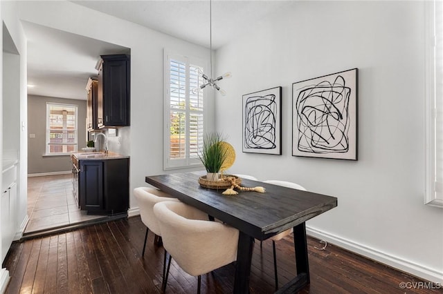 118 N Lombardy St, Richmond, VA 23220 - dining room featuring dark wood finished floors and baseboards