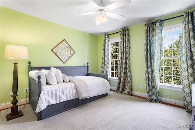 8707 Taylor Landing Pl, Chesterfield, VA 23838 - bedroom featuring multiple windows, carpet, and a ceiling fan