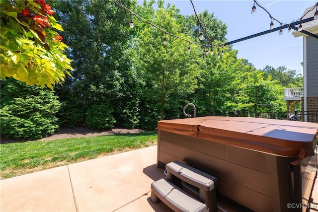 2449 Gold Leaf Cir, Henrico, VA 23233 - view of patio with a hot tub