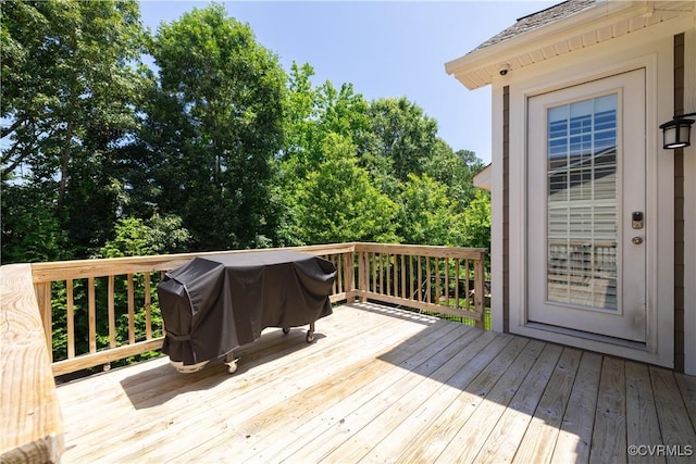 2449 Gold Leaf Cir, Henrico, VA 23233 - wooden deck with grilling area