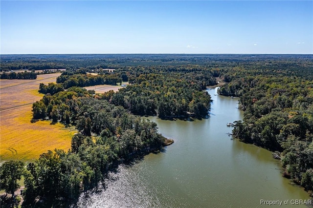 585 White Hall Rd, Montross, VA 22520 - aerial view of a forest and a nearby body of water