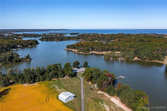 585 White Hall Rd, Montross, VA 22520 - drone / aerial view of a nearby body of water