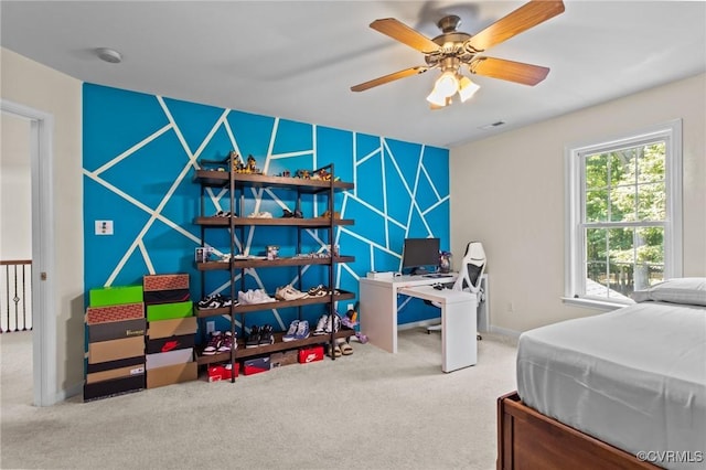 301 Enon Oaks Ln, Chesterfield, VA 23836 - bedroom featuring carpet flooring and a ceiling fan
