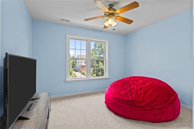 301 Enon Oaks Ln, Chesterfield, VA 23836 - sitting room with carpet and a ceiling fan