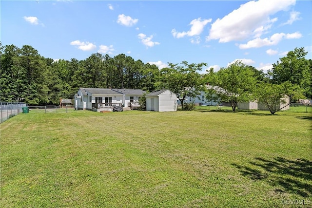 503 S Holly Ave, Henrico, VA 23075 - view of yard with a storage shed and a deck