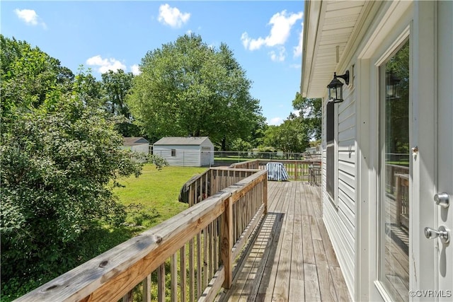 503 S Holly Ave, Henrico, VA 23075 - wooden deck featuring a lawn and view of scattered trees