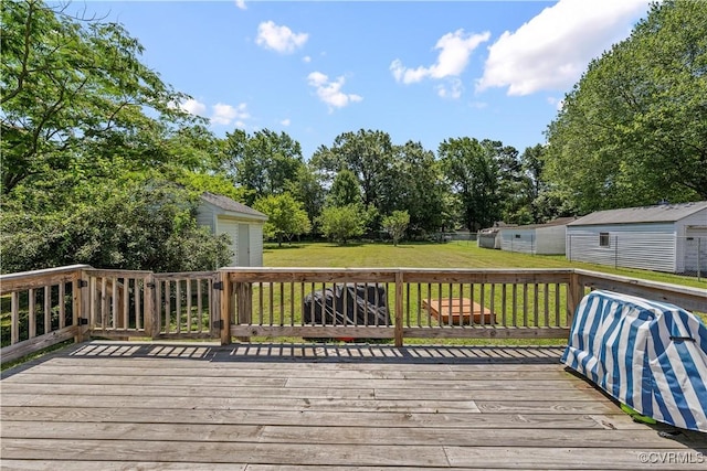 503 S Holly Ave, Henrico, VA 23075 - deck with a lawn and view of scattered trees