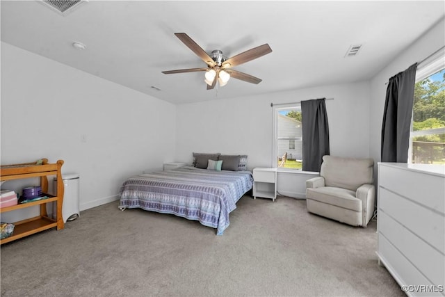 503 S Holly Ave, Henrico, VA 23075 - bedroom featuring multiple windows, carpet floors, and ceiling fan