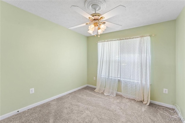 135 Hobbs Hole Ln, Tappahannock, VA 22560 - empty room with carpet, ceiling fan, and a textured ceiling