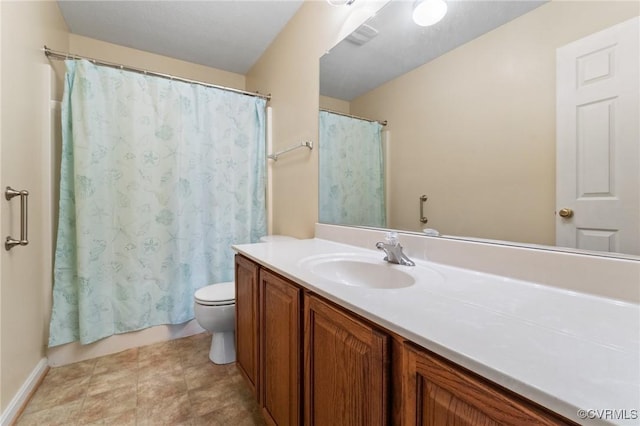 135 Hobbs Hole Ln, Tappahannock, VA 22560 - bathroom featuring vanity and a shower with curtain