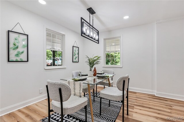 5318 Pine Hill Rd, Sutherland, VA 23885 - dining space featuring healthy amount of natural light, light wood-type flooring, and recessed lighting