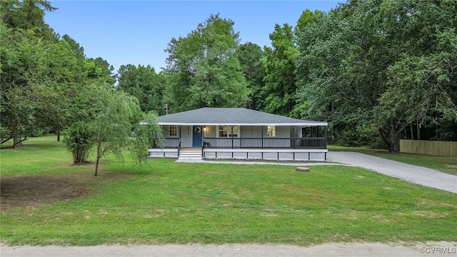 5318 Pine Hill Rd, Sutherland, VA 23885 - view of front of house with a porch and driveway