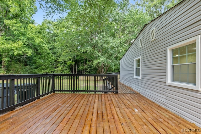 5318 Pine Hill Rd, Sutherland, VA 23885 - deck with view of scattered trees