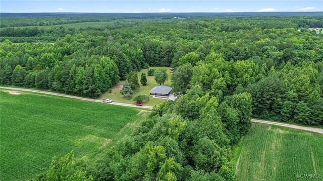 5318 Pine Hill Rd, Sutherland, VA 23885 - aerial overview of property's location with a forest