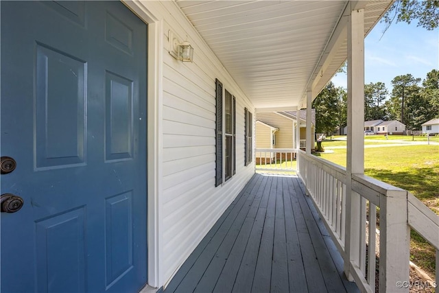 11556 New Forest Trl, Chesterfield, VA 23112 - wooden porch featuring a lawn