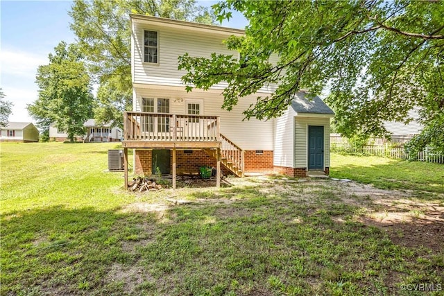 11556 New Forest Trl, Chesterfield, VA 23112 - back of property with stairs and a deck