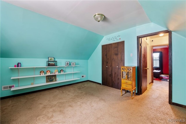 5743 Sara Kay Dr, Chesterfield, VA 23237 - additional living space featuring carpet flooring and lofted ceiling