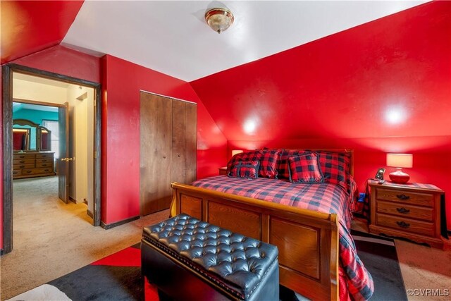 5743 Sara Kay Dr, Chesterfield, VA 23237 - carpeted bedroom with vaulted ceiling and a closet